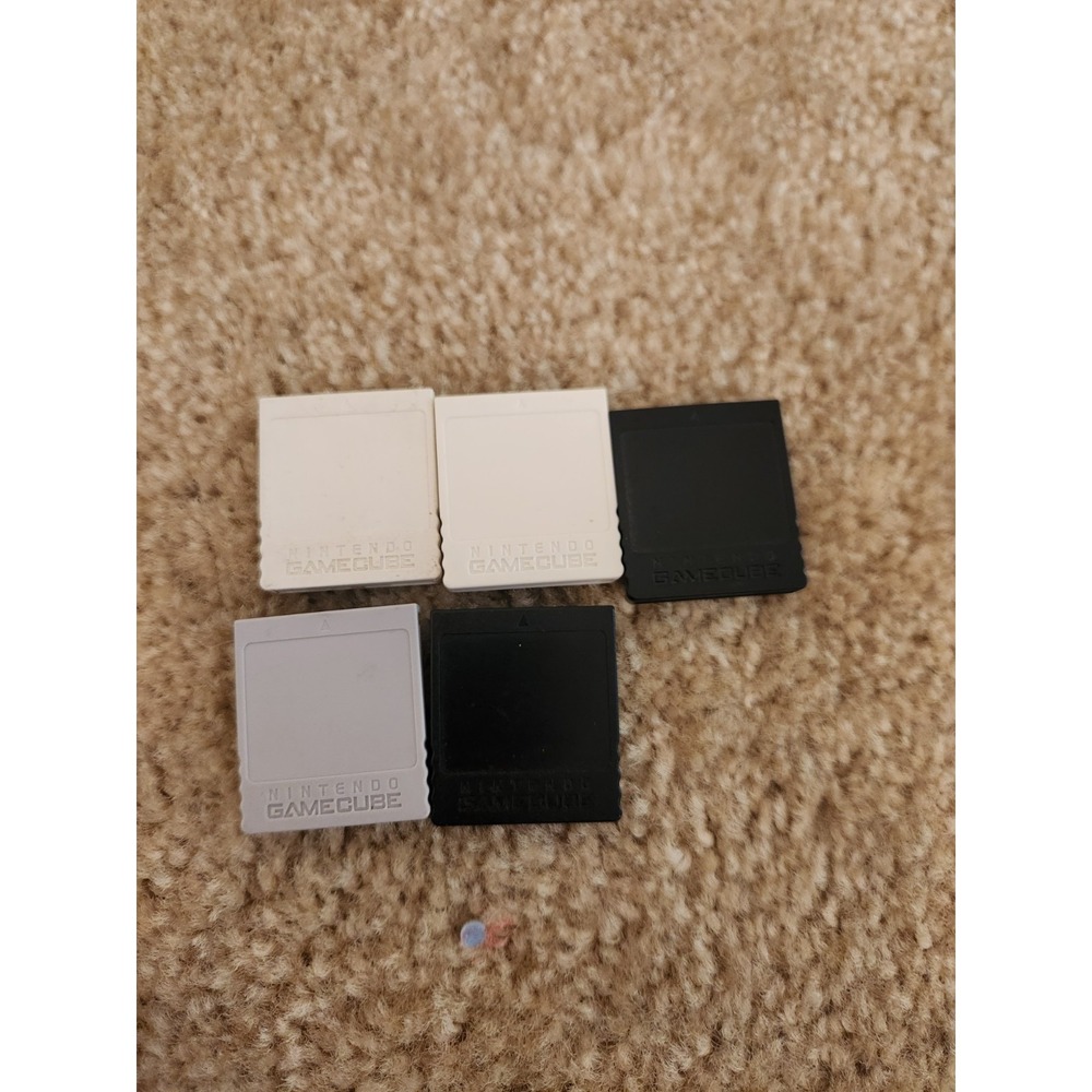 Nintendo GameCube Memory Cards Lot Of 5
